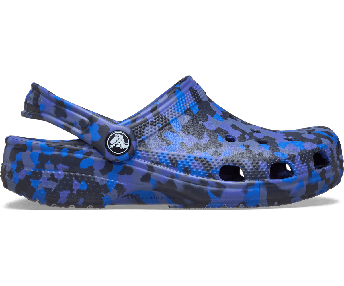 Kids' Classic Confetti Clog - Blue Bolt / Multi